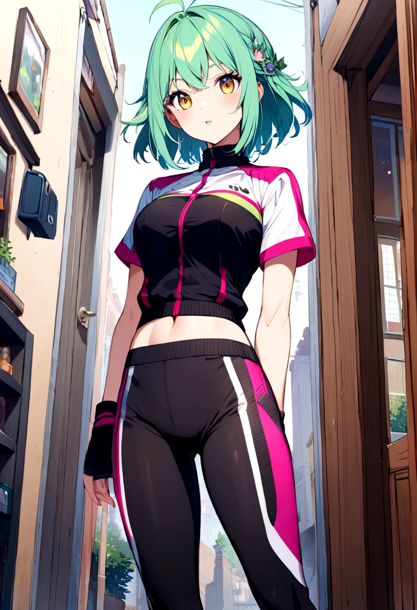 Chica anime con ropa deportiva