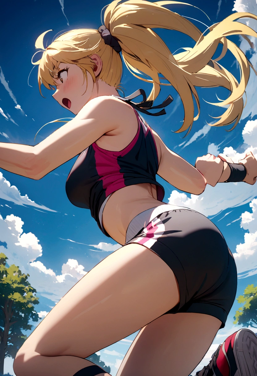 Chica anime con ropa deportiva