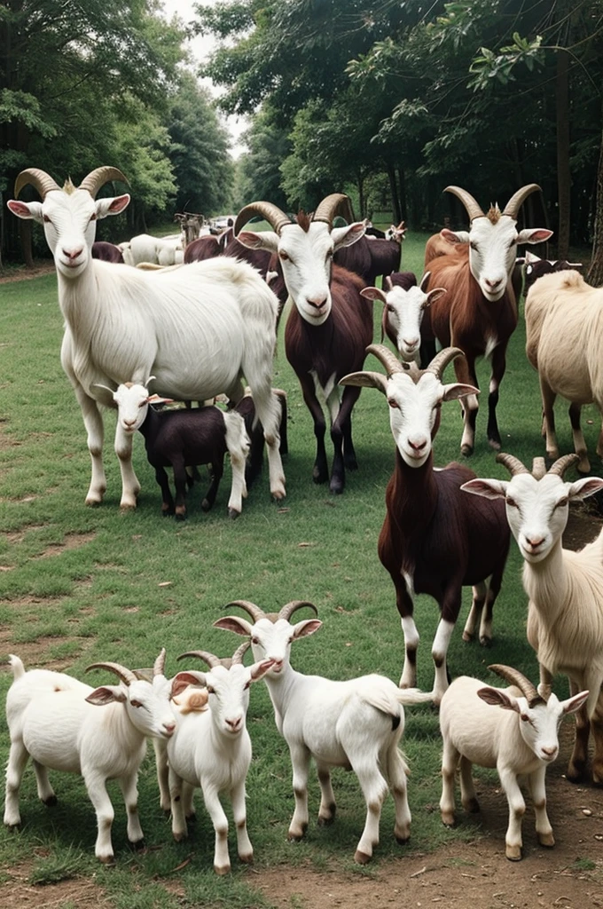 goat famil photo