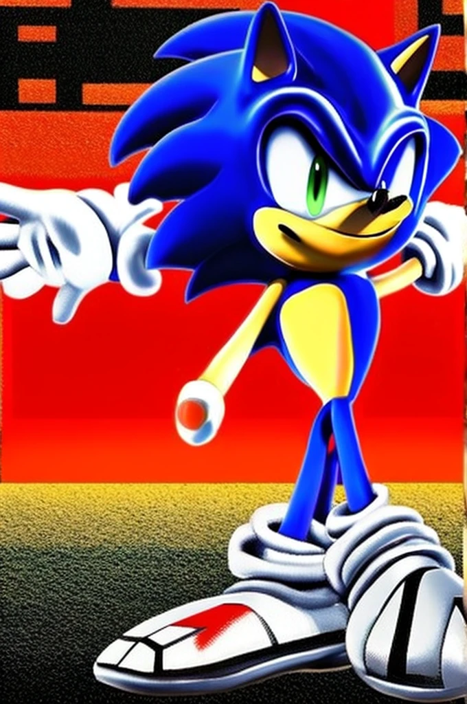 sonic as shadow the hedgehog