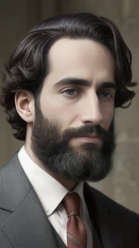 a jew man, focus on the face, color photo