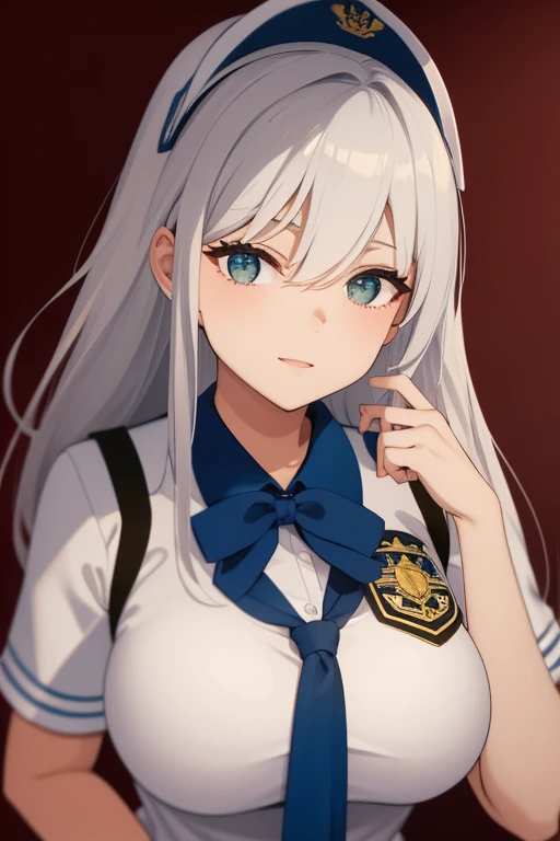 Uma garota com uniforme escola muito sexy