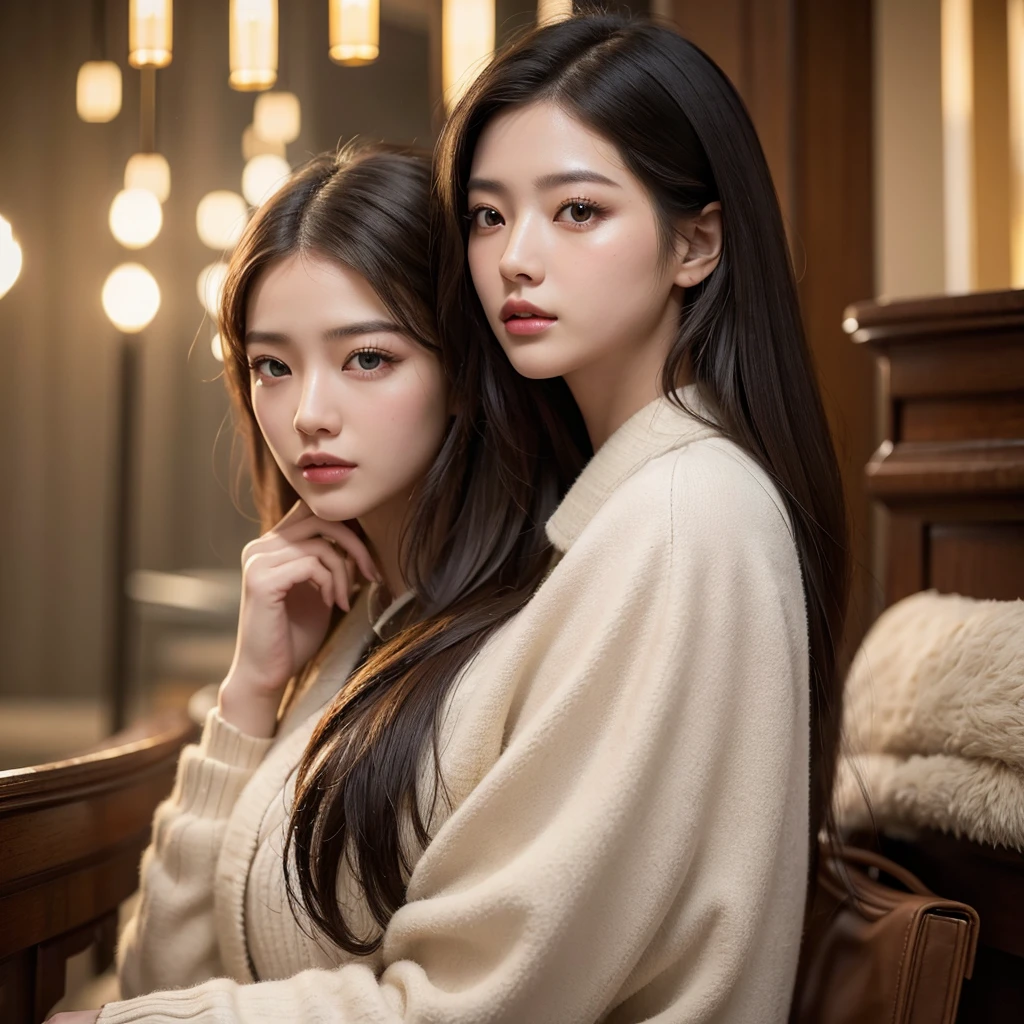 beautiful detailed eyes, beautiful detailed lips, extremely detailed eyes and face, long eyelashes, 1girl, beautiful chinese girl, wearing cryptic trench, bag on shoulder, cinematic lighting, dramatic lighting, highly detailed, photorealistic, 8k, 4k, ultra-detailed, masterpiece, (best quality:1.2), (realistic:1.37), intricate details, vibrant colors, warm color palette, soft focus, ethereal atmosphere