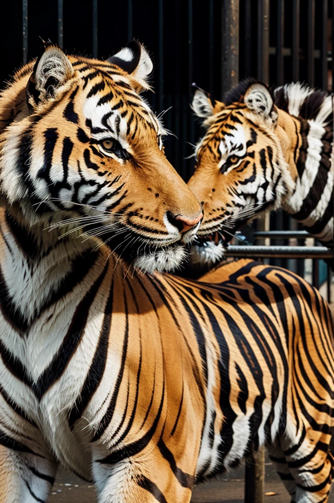 Tiger ride zebras NewYork