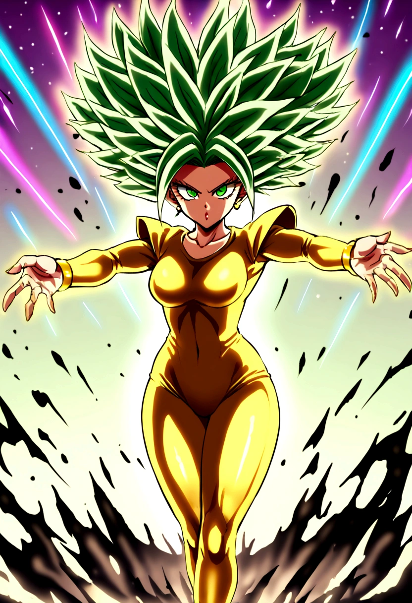 Kefla con pelo negro estilo One punch man