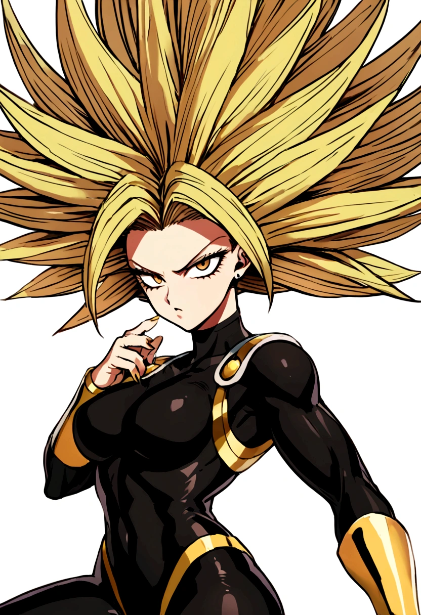 Kefla con pelo negro estilo One punch man