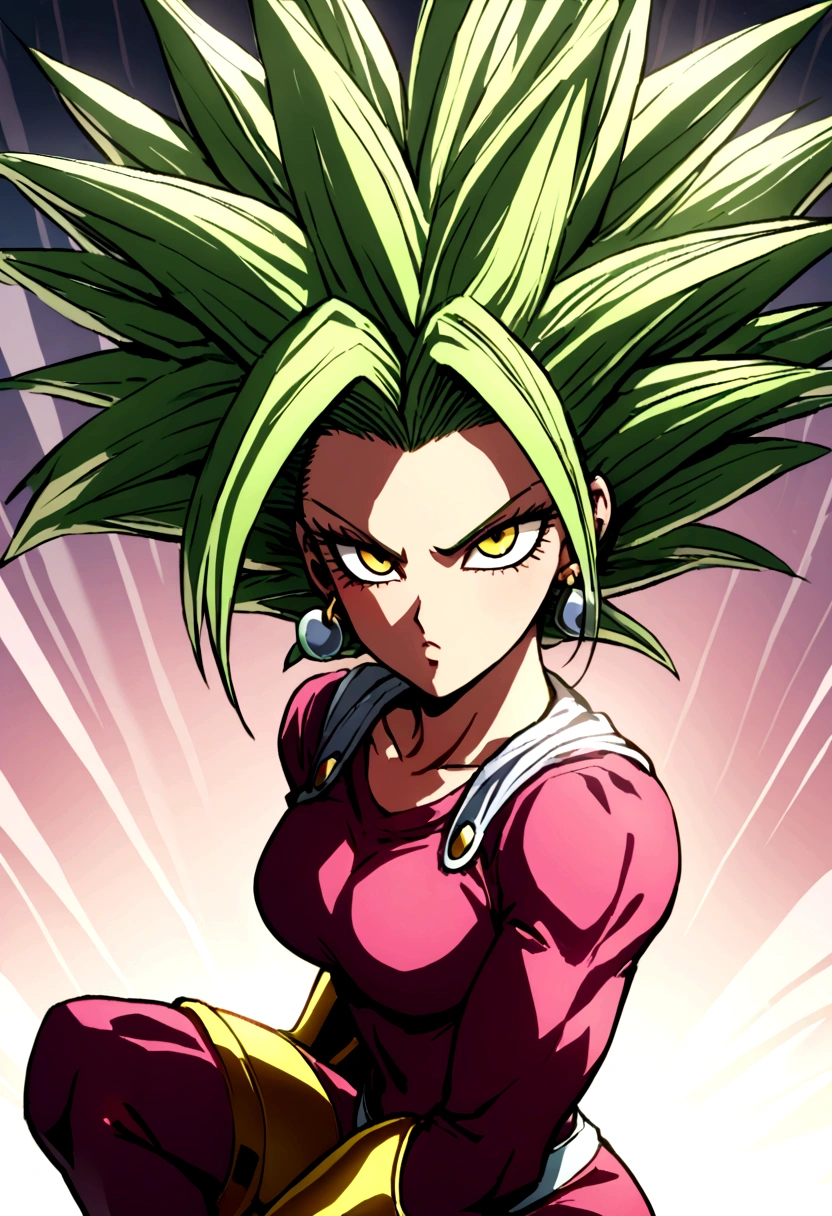 Kefla con pelo negro estilo One punch man