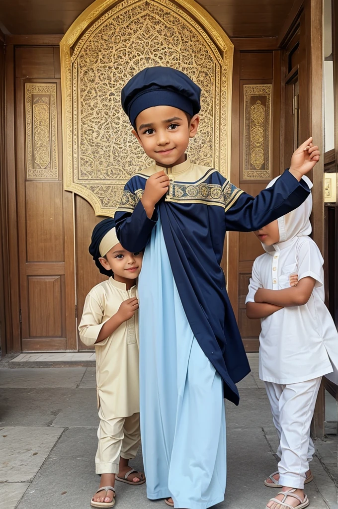 Eid Mubarak with Animated kids