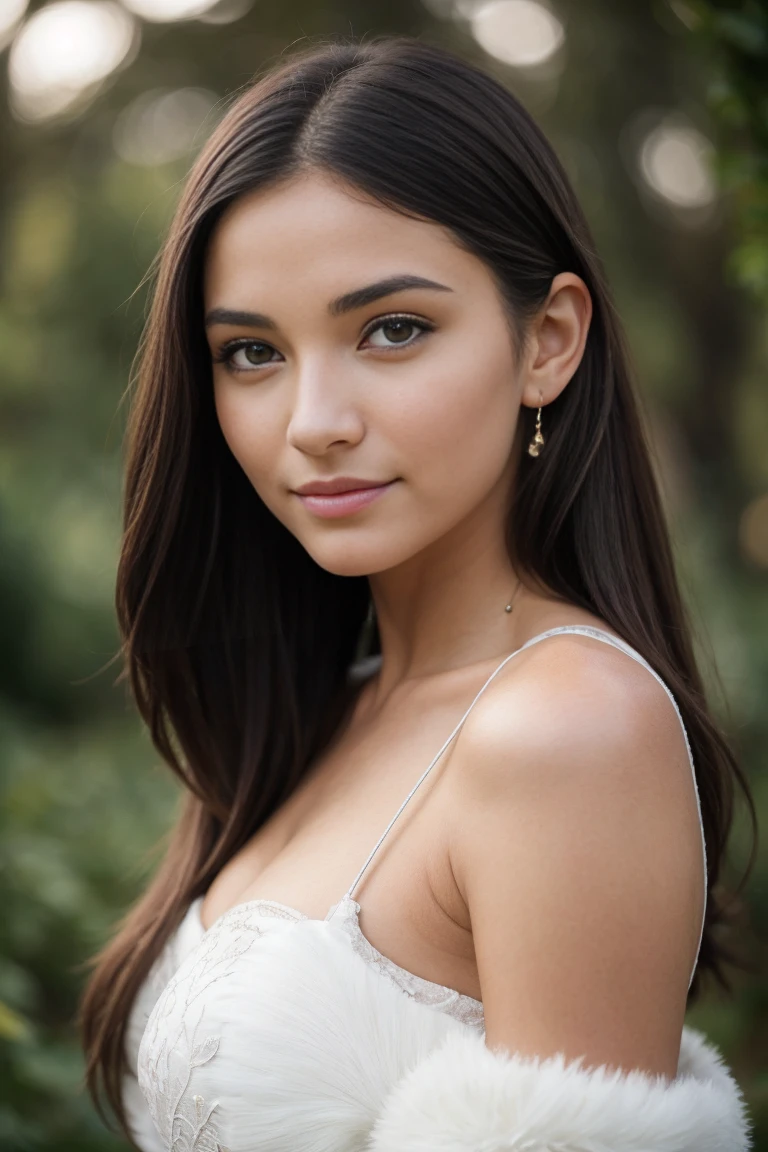 Portrait glamour mi-long, Nikon D850, F1.6 lentilles, 200mm, digital SLR, 22 megapixels,photo d'une superbe fille portugaise de 20 ans, (sourire:1.4), (portant une robe longue avec ceinture:1.6), ((seductive pose)), fille chaude, (((gros seins naturels))), (((cheveux bruns en queue de cheval))), (), symmetrical face, photorealistic, la photographie, (bright natural lighting), Magnifique, deep neckline, (chef-d'artwork), best quality, high resolution, extremely detailed, Cinematic lighting, (((very narrow waist))), couleurs riches, hyper realistic, realistic texture, ((bijoux)), (((Elle a de belles mains et porte des bagues))), (Bracelet), (collier), (anklet), (nail polish) (des boucles d'oreilles), Fuji Superia 200, 8k