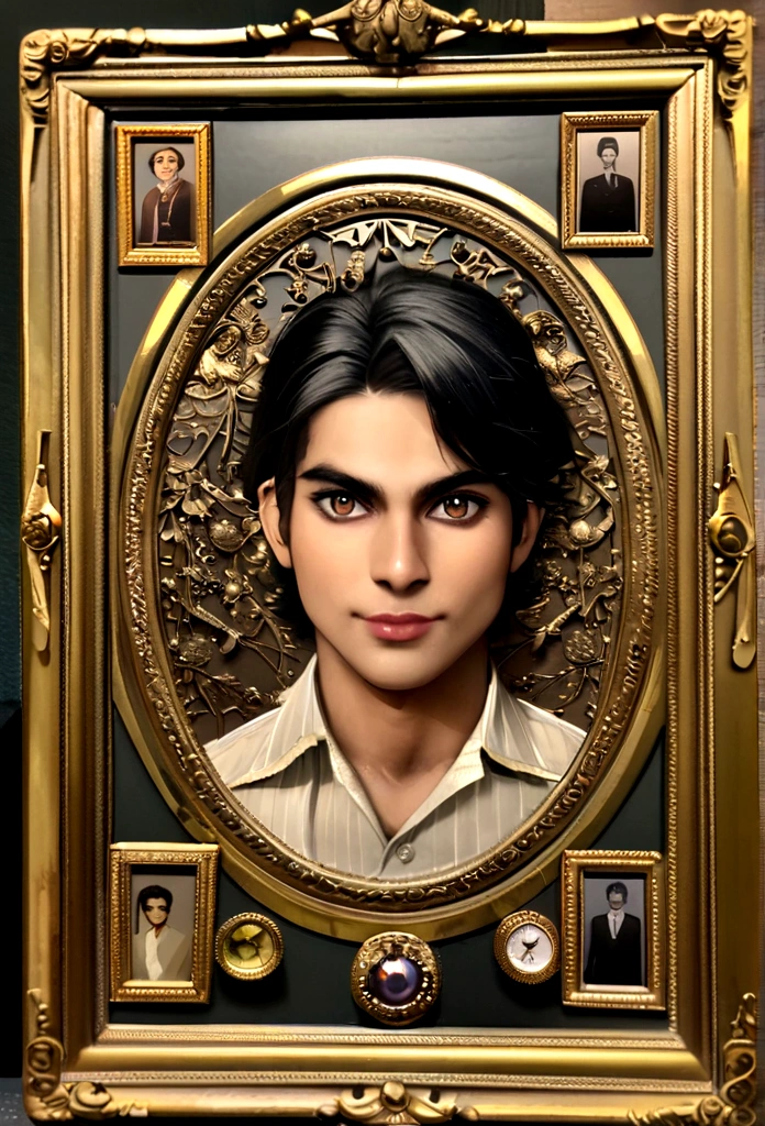 A photo of a vintage, intricate chess set with ornate pieces,The Big Bang Theory,Raj is an Indian man with black hair and brown eyes, portrayed by Kunal Nayyar, male