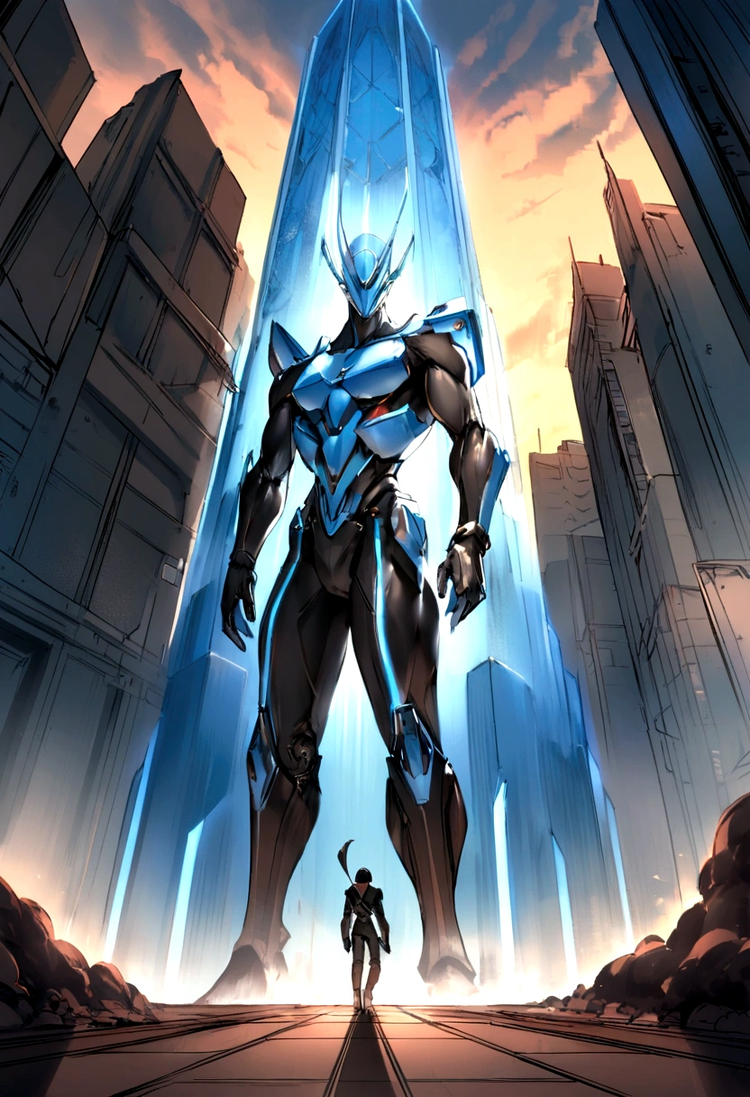 Investigador, cidade futurista, homem, tempo, segundos, milessimo.