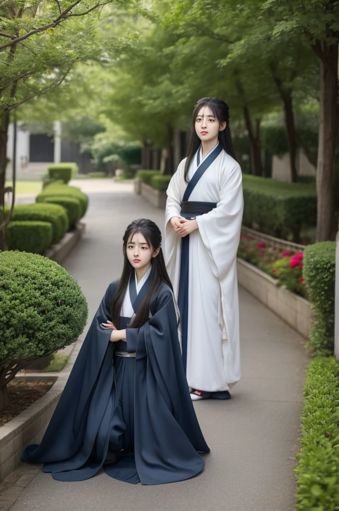 Beautiful Boy（male，{Kneeling in Hanfu}1.0）Long hair hanging on the ground