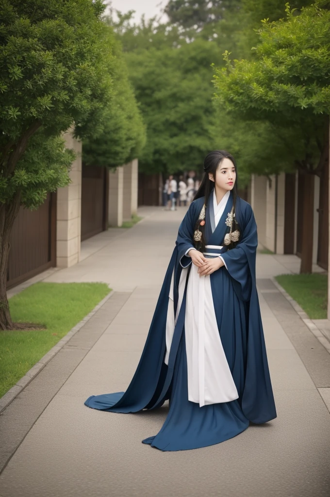 Beautiful Boy(male,{Kneeling in Hanfu}1.0)Long hair hanging on the ground