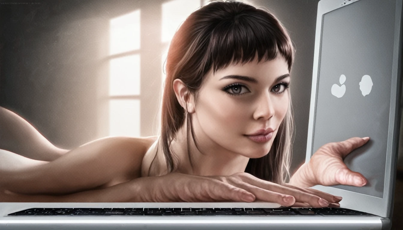 a boy working on a laptop in a cozy room, detailed portrait, extremely detailed face, beautiful eyes and lips, detailed hands, natural lighting, realistic, photorealistic, 8k, high quality, hyper realistic, detailed background, warm color tones, cinematic lighting, soft shadows, intricate details, digital art, concept art