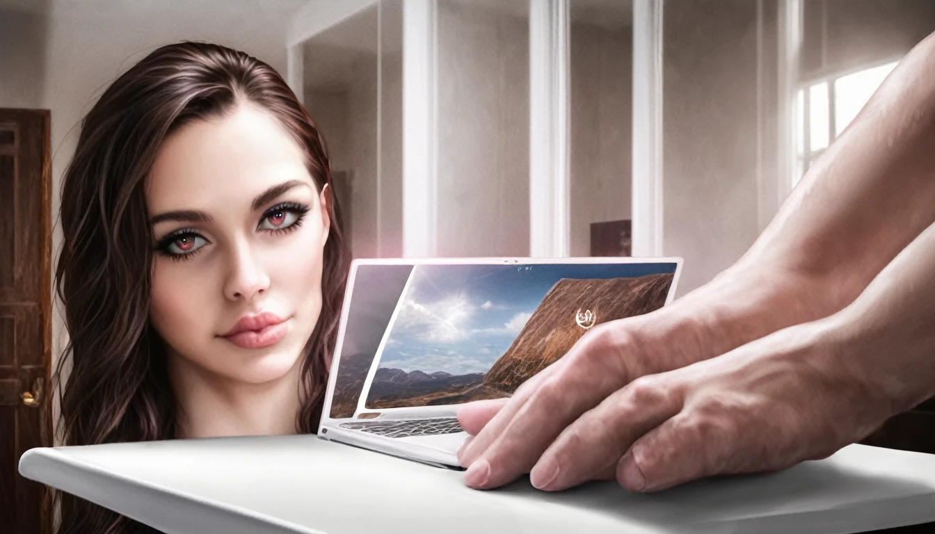 a boy working on a laptop in a cozy room, detailed portrait, extremely detailed face, beautiful eyes and lips, detailed hands, natural lighting, realistic, photorealistic, 8k, high quality, hyper realistic, detailed background, warm color tones, cinematic lighting, soft shadows, intricate details, digital art, concept art