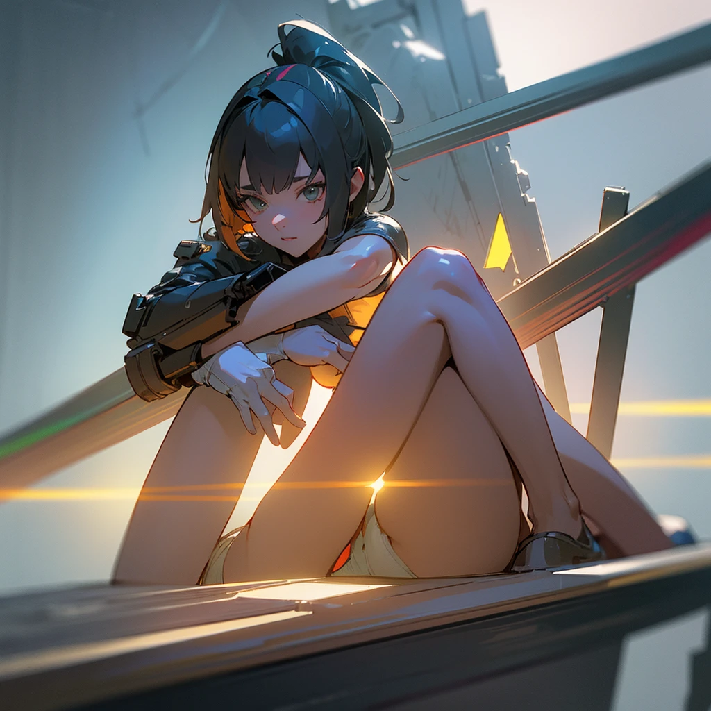 ((Best quality)), ((masterpiece)), (detailed:1.4), 3D, an image of a beautiful cyberpunk female,HDR (High Dynamic Range),Ray Tracing,NVIDIA RTX,Super-Resolution,Unreal 5,Subsurface scattering,PBR Texturing,Post-processing,Anisotropic Filtering,Depth-of-field,Maximum clarity and sharpness,Multi-layered textures,Albeo and Specular maps,Surface shading,Accurate simulation of light-material interaction,Perfect proportions,Octane Render,Two-tone lighting,Wide aperture,Low ISO,White balance,Rule of thirds,8K RAW,wet panties,Take the floral panties,white panties,I saw a trace on my underwear vagina