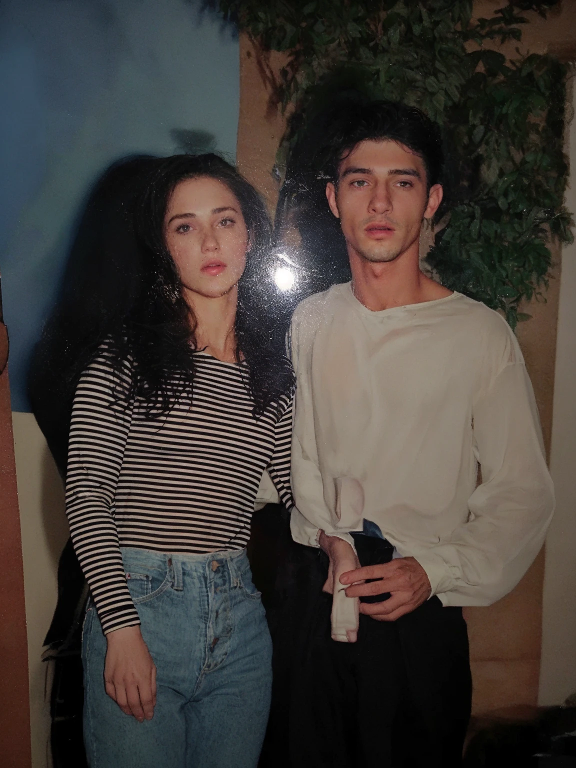 a woman and a men wirh party clothes