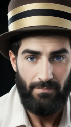 a jew man, focus on the face, color photo