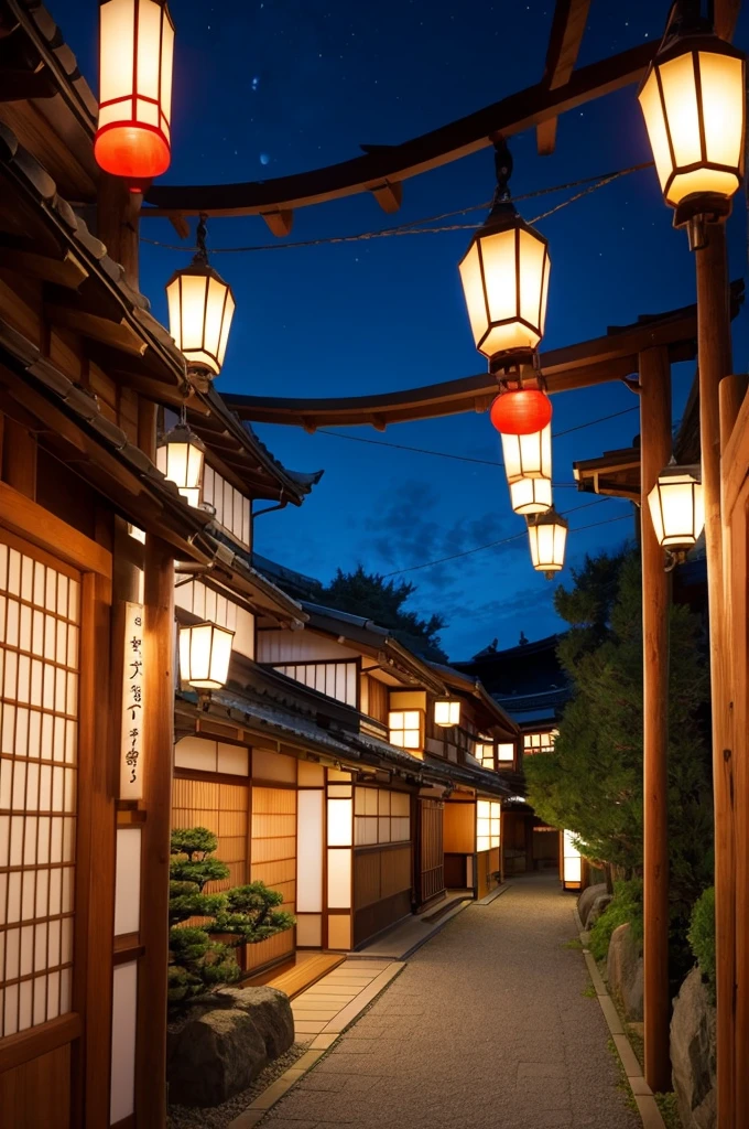 Create a gorgeous Japanese night view！！