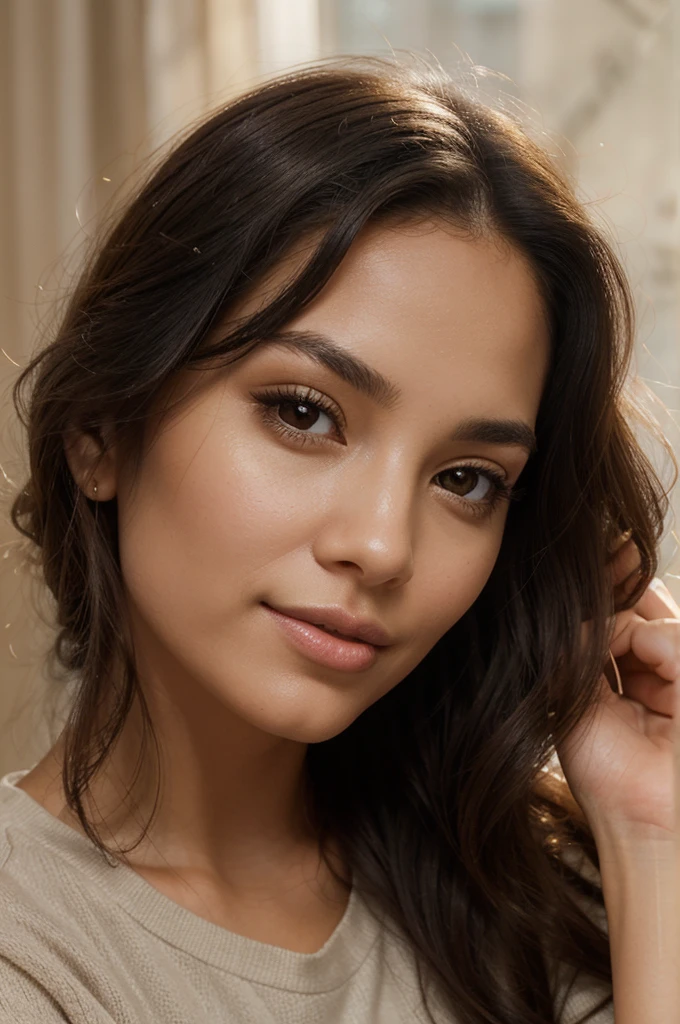 woman, shaved beard