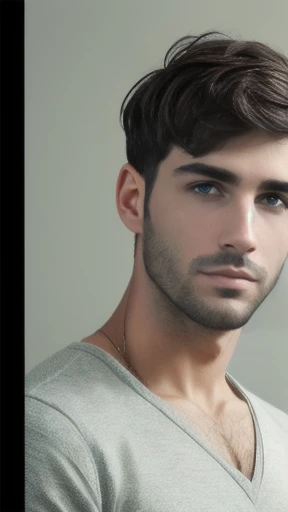 a jew man short hair focus on the face, color photo