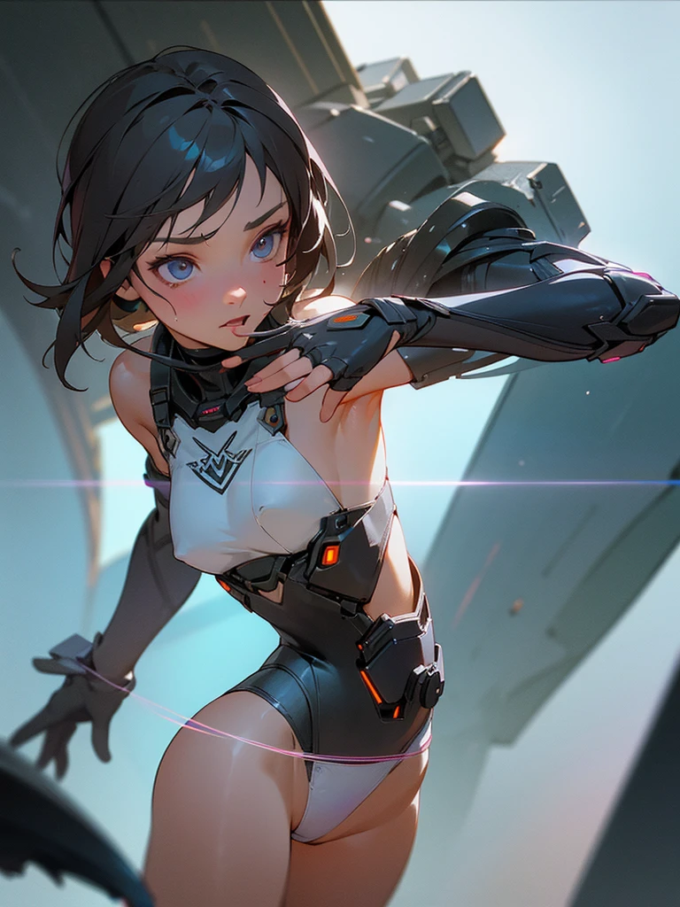 ((Best quality)), ((masterpiece)), (detailed:1.4), 3D, an image of a beautiful cyberpunk female,HDR (High Dynamic Range),Ray Tracing,NVIDIA RTX,Super-Resolution,Unreal 5,Subsurface scattering,PBR Texturing,Post-processing,Anisotropic Filtering,Depth-of-field,Maximum clarity and sharpness,Multi-layered textures,Albeo and Specular maps,Surface shading,Accurate simulation of light-material interaction,Perfect proportions,Octane Render,Two-tone lighting,Wide aperture,Low ISO,White balance,Rule of thirds,8K RAW,wet panties,Take the floral panties,white panties,can saw a trace on my underwear vagina,Pink floral panties, panties is wet
