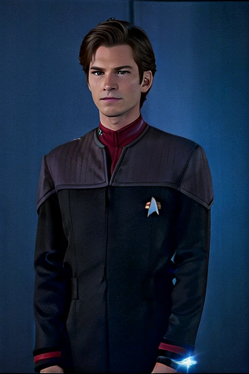 Andrew Garfield: Jared Padalecki: David Tennant: Blue Star Trek uniform: Star Trek bridge background: