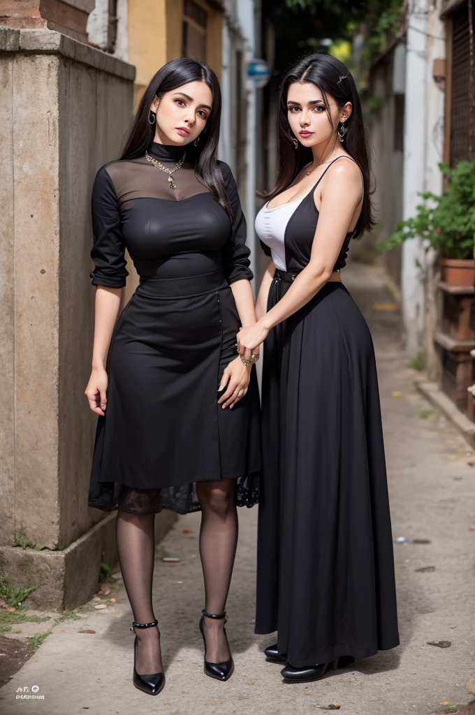 Mulher gentiu e agiu de 20 anos e roupa preta
