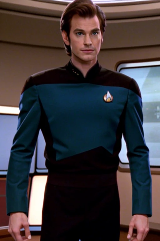 Andrew Garfield: Jared Padalecki: David Tennant: Blue Star Trek uniform: Star Trek bridge background: Matt Mercer:
