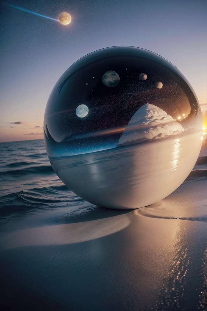 melhor qualidade, Obra de arte, ultra high resolution, (fotorrealista:1.4), Foto CRU, there is a globe with a flower on a table, com o sistema solar in the background, com varias estrelas radiantes e um cometa chegando, globo terrestre no topo, globos, detalhe adicionado, flores crescendo dentro do globo, globo grande, fotografia tirada em 2 0 3 0, fechar retrato, crescendo de uma rosa gigante, foto tirada em 2 0 3 7, em um globo terrestre redondo que orbita a atmosfera entre outros planetas