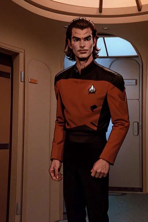 Andrew Garfield: Jared Padalecki: Joe Keery: orange Star Trek uniform: