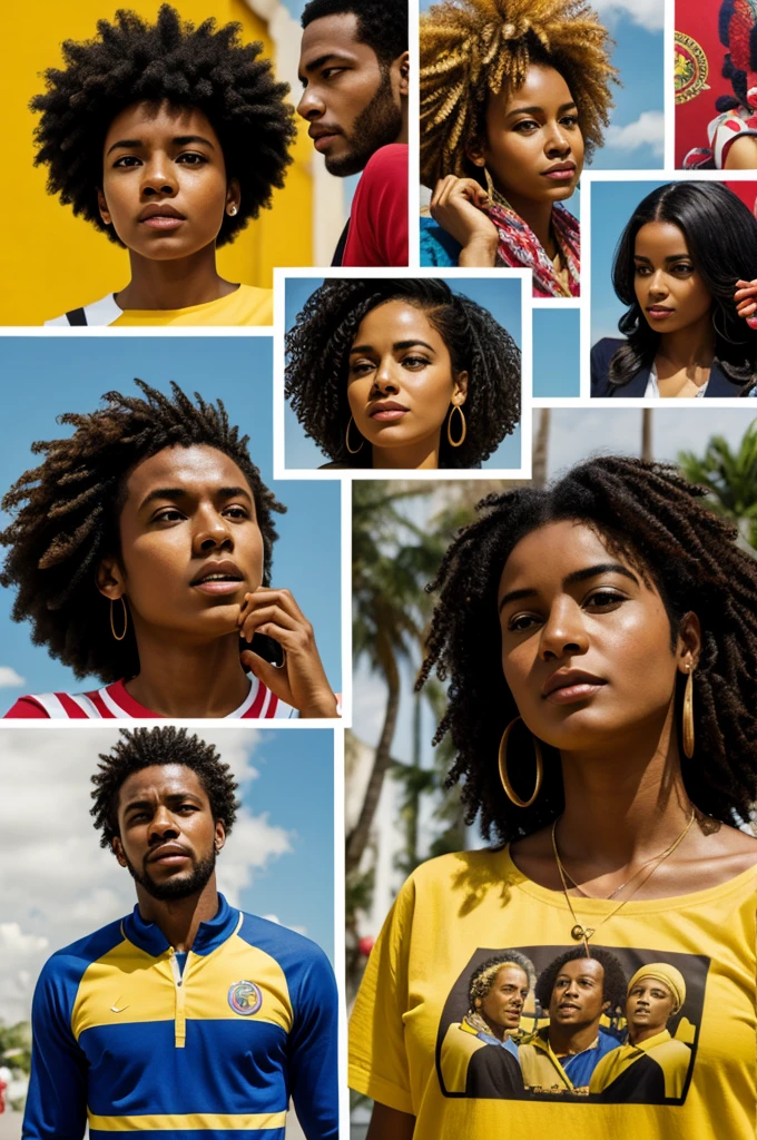 Collage sobre la afrocolombianodad 
