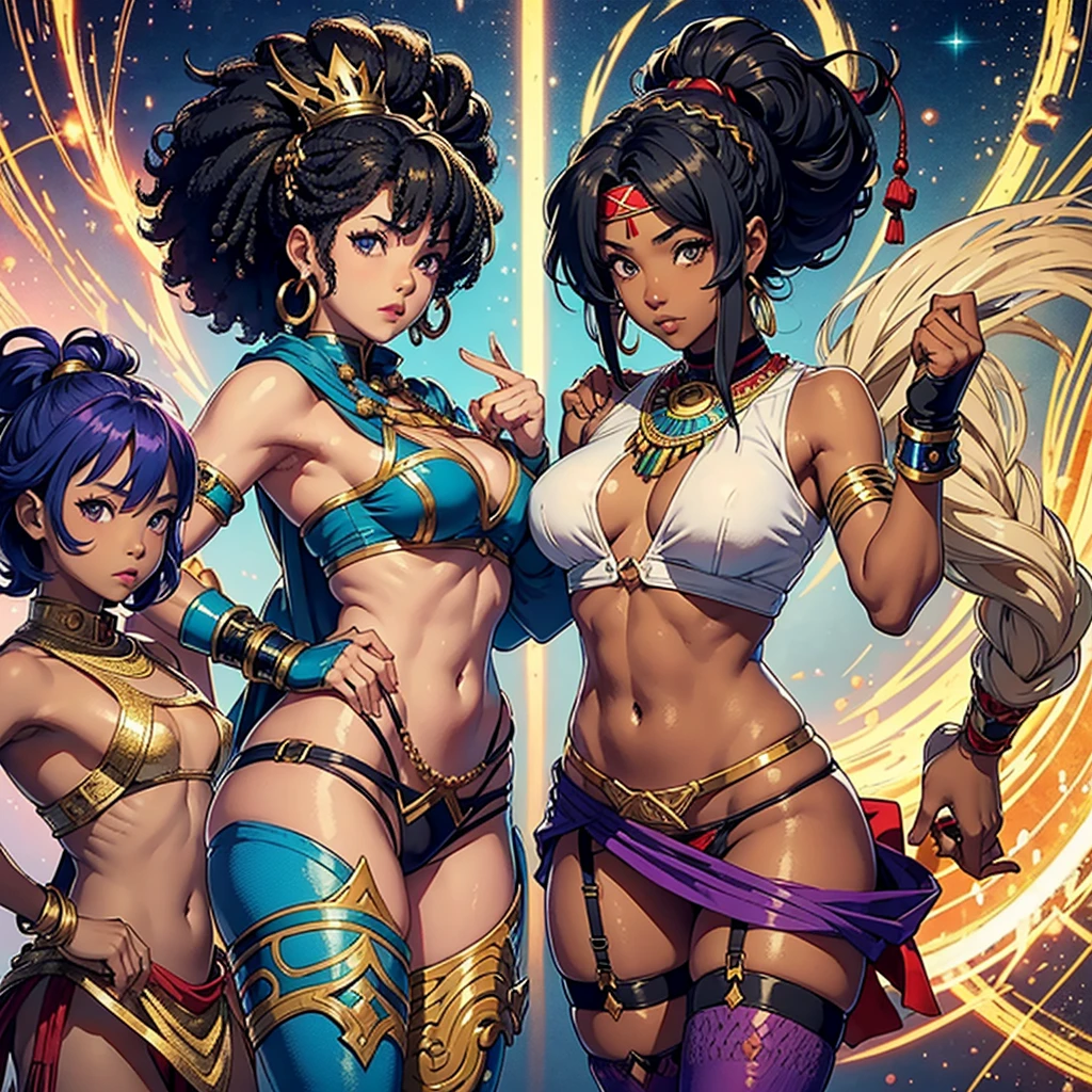 1girl, ass, barefoot, black hair, breast, dark-skinned, female dark skin,
drooling, earrings, full body, female focus, gluteal fold, holding, holding polearm, holding weapon, jewelry, looking at viewer, lying, multiple views, navel, nipples, one breast out, open mouth, pelvic curtain, polearm, revealing clothes , short hair, simple background, sleeping, solo, spread legs, standing, teeth, tribal, tribal clothes, weapon, white background, yellow eyes .
