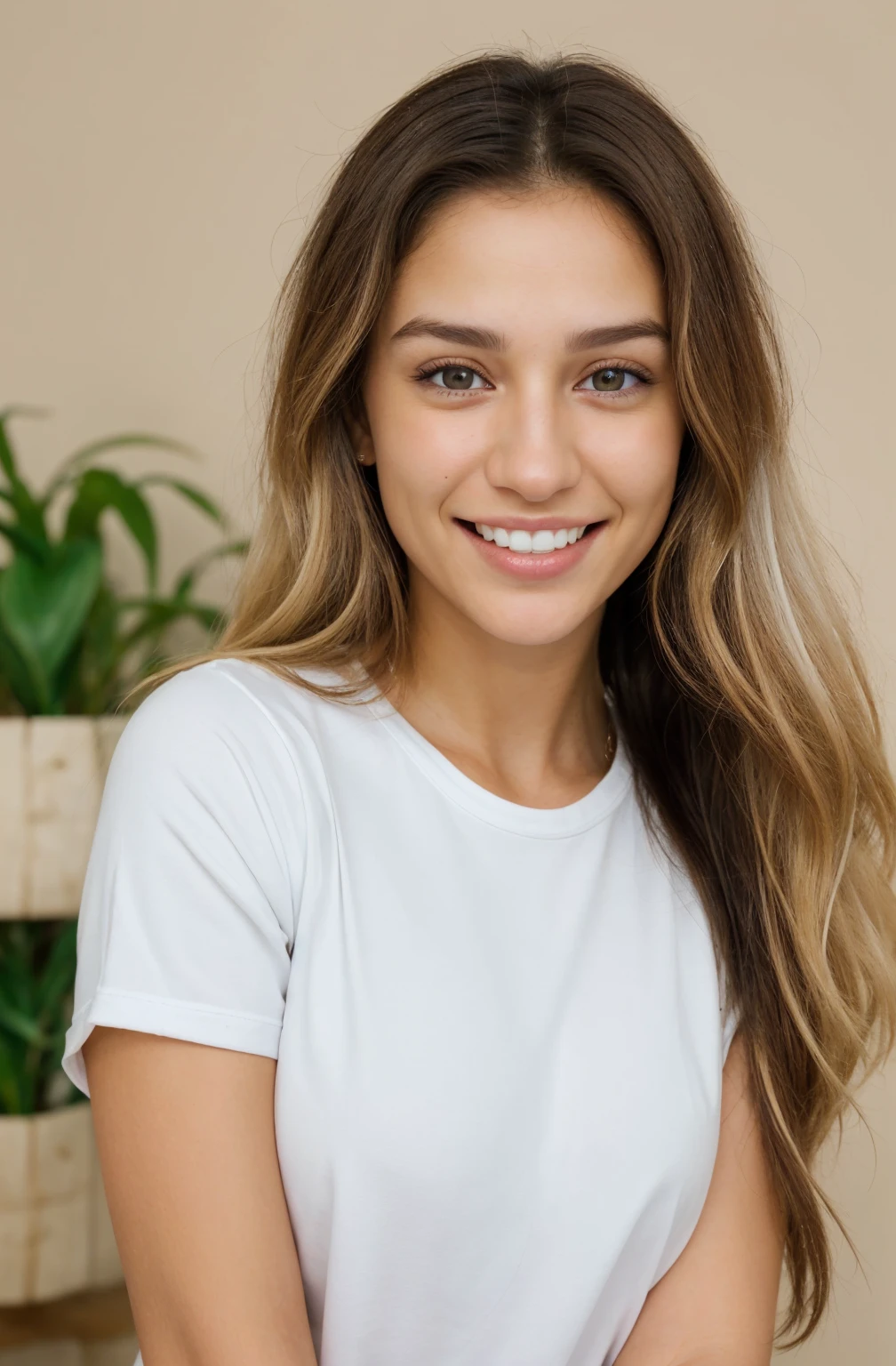 ultra realistic, white teethes
