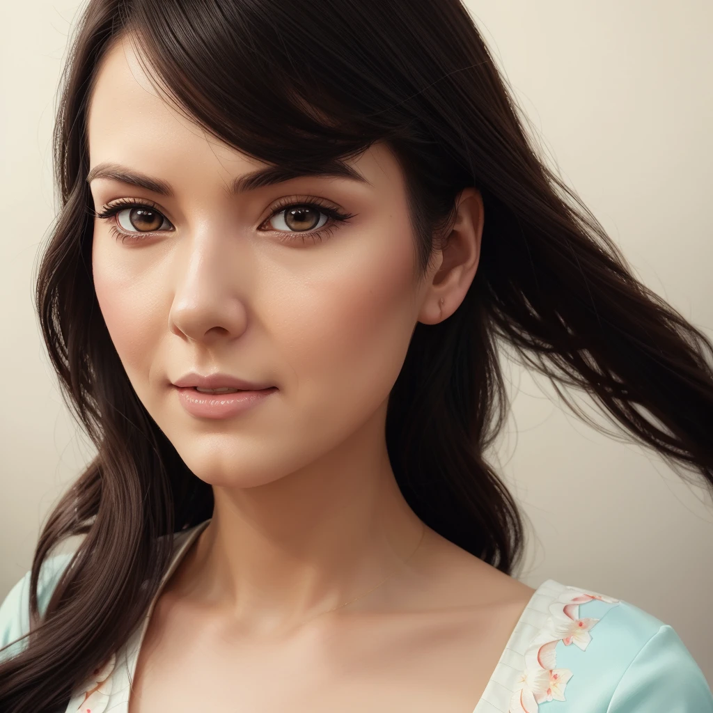 a close up of a woman with long hair and a dress, artgerm and atey ghailan, beautiful digital artwork, adorable digital painting, cute detailed digital art, beautiful character painting, beautiful digital illustration, style artgerm, artgerm and lois van baarle, in the style of ross tran, inspired by Ross Tran, stylized anime