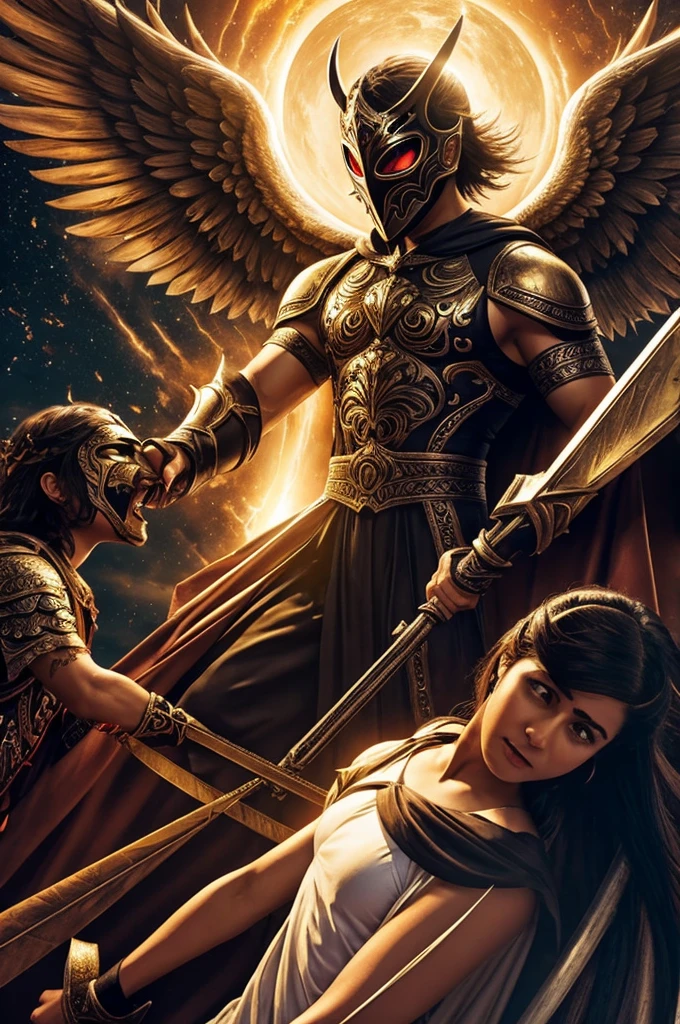 Lucha entre angeles y y demonios