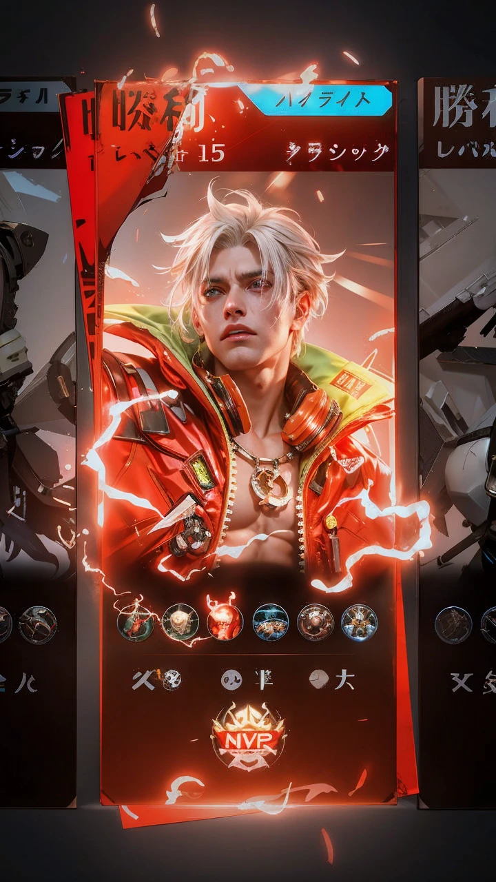 "dark theme :: closeup face focus, ultra realistic futuristic cyberpunk muscular male white hair sitting :: cyberpunk face (cyber eyes) :: cool cybernetic punk jacket red neon eyes :: shirtless:: mechanical intricate mask :: natural lighting :: bokeh :: 8k :: best quality :: masterpiece :: futuristic cityscape background"