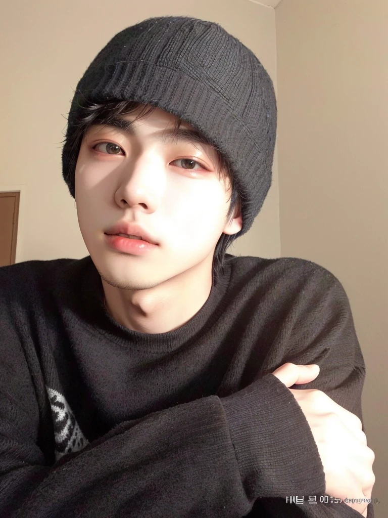 wired man wearing a black sweater and a black hat, Ulzzang ruim, Kim Doyoung, Hong junho hyung, Tae June Kim, hyung tae, 1 Menino de 7 anos, rosto magro, imagem de perfil, Jinyoung Shin, cai xukun, Jung Jaehyun, adorable and pale korean face, hyung tae kim, taken at the beginning of 2020, Korean face, Korean male face, kpop boy