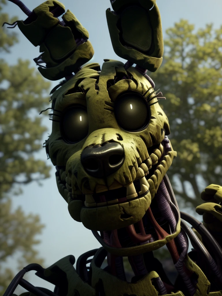 ((springtrap, animatronic)), (close-up), muscular, nude, male focus, teeth, looking at viewer, ((correct eyes, glowing, white eyes, black sclera)), purple penis, park, sity, (masterpiece, best quality:1.5), hi res, absurd res, 4k, hdr, detailed eyes, perfect anatomy, depth of field, UHD, high resolution, 32K, official art, masterful technique, [realistic proportions] 