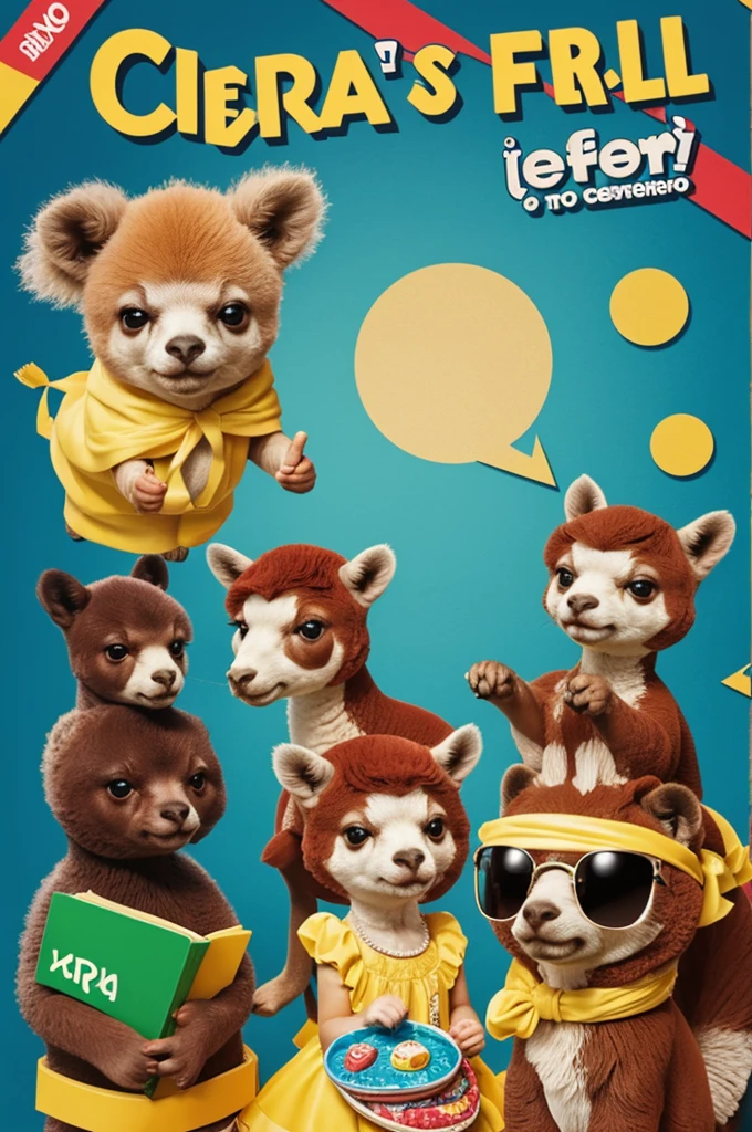 Cria uma capa para um festa entre colegas , com o tema perguntario