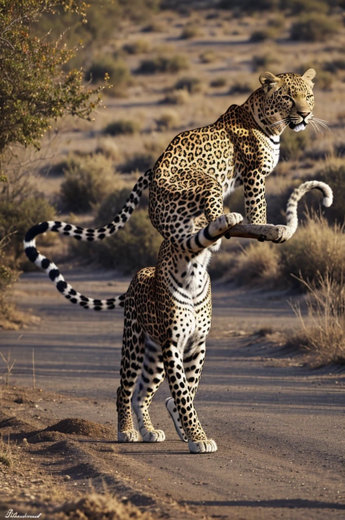 Leopard-like graceful body