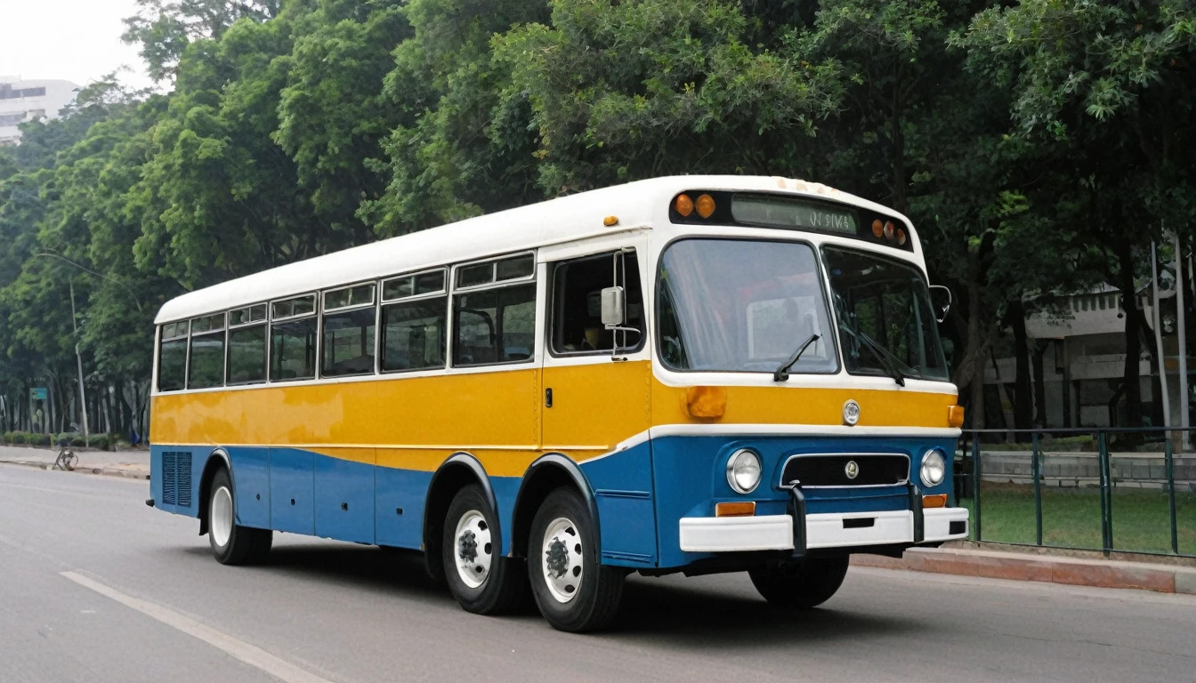 McKyle Willer (1974-1992)
Manufacture: 1974-1992
Type: Urban Bus
Engine: 6-cylinder diesel engine
Transmission: 5-speed manual or 4-speed automatic
Price: $30,000 + $200 monthly

Design
Exterior:

Style: Functional and robust, typical of urban buses of the time.
Body: Solid construction with simple, practical lines, designed for durability.
Windows: Large, providing good visibility for passengers.
Wheels: Robust wheels, suitable for intense urban use.
Inside:

Capacity: Designed to carry a large number of passengers, with simple and durable seats.
Seats: Arranged in two rows, with space for standing passengers.
Instrumentation: Basic panel with essential indicators for the driver.
Performance:

Engine: Powerful 6-cylinder Diesel engine, offering good performance and efficiency.
Transmission: Manual or Automatic, providing versatility and ease of operation.
Context and Usage
The 1974-1992 McKyle Willer was designed to meet urban transportation needs, offering a robust and efficient solution. With a 6-cylinder diesel engine, this bus provided good performance and durability, making it a popular choice among public transport operators during this period.