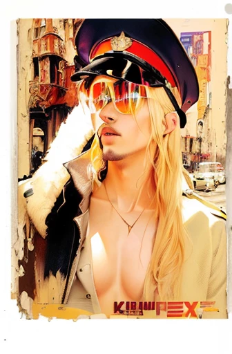 painting of a man in a military uniform with a hat on, album cover, album artwork, album art cover, cover art, cd cover artwork, official artwork, promotional artwork, parody work, album cover art, inspired by Ray Howard-Jones, album art, inspired by Ford Madox Brown, alternate album cover, promo art, promotional art, professional work