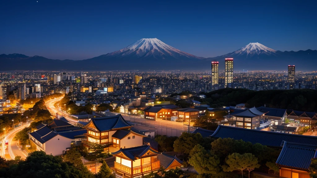 Create a gorgeous Japanese night view!!