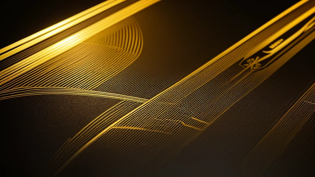 Create a gorgeous PC wallpaper image with black and gold lines!!