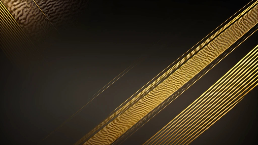 Create a gorgeous PC wallpaper image with black and gold lines！！