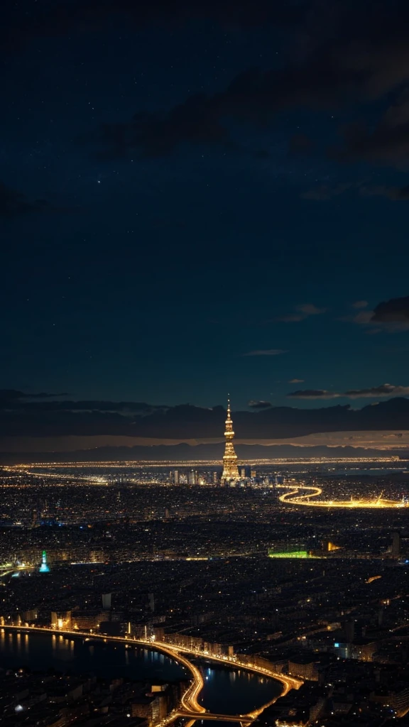 Noche de fiesta ,iluminaciones,ciudad nocturna