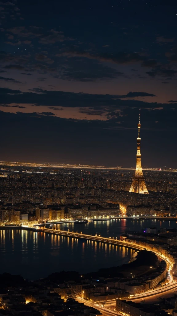 Noche de fiesta ,iluminaciones,ciudad nocturna