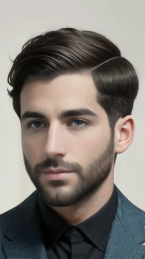 a jew man short hair focus on the face, color photo