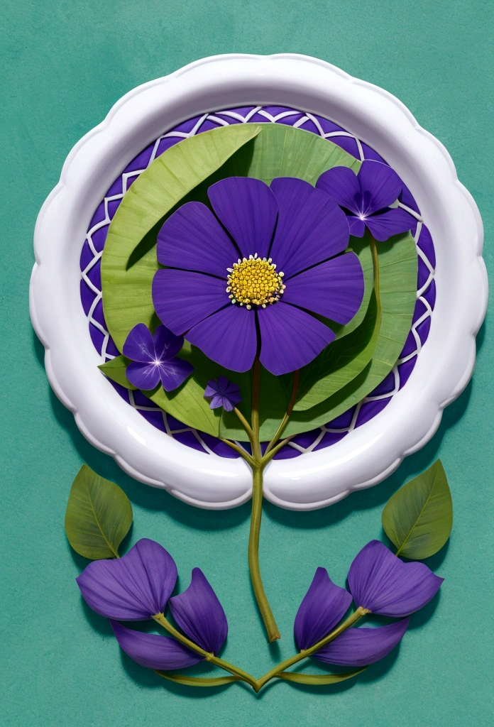 logo redondo, flor da vida, cores(verde, azul, roxo) , fundo branco,